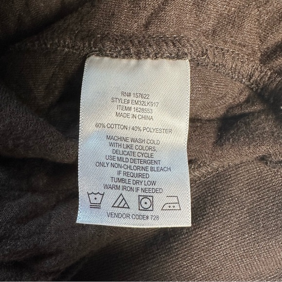 Eddie Bauer Quilted 1/4 Snap Pullover Men’s XL Brown – Kangaroo Pocket - Picture 6 of 9